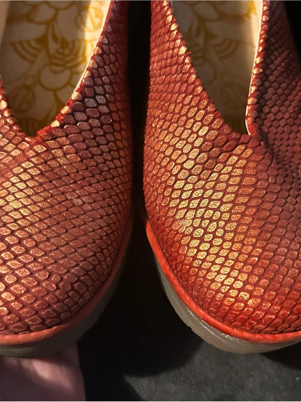 Fly London yaz metallic burnt orange 9.5/41